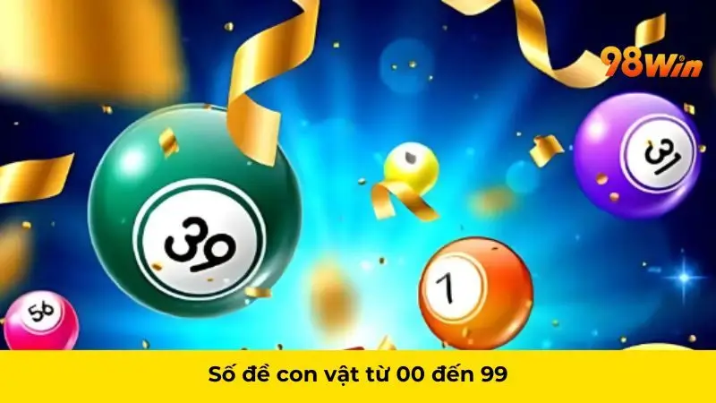 Số đề con vật từ 00 đến 99