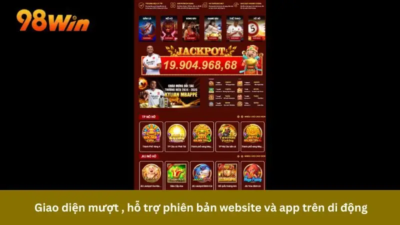 Giao diện mượt mà